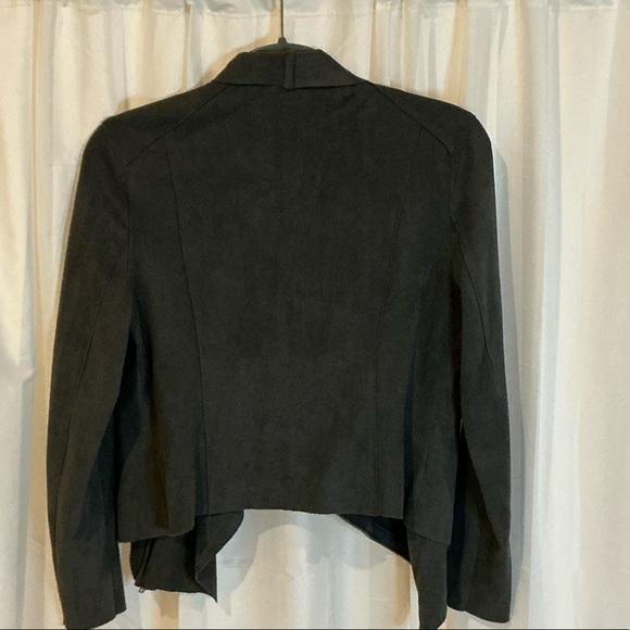 Blank NYC Vegan Suede Grey Jacket- Size M - Picture 4 of 5